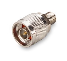 Переходник N папа - F мама (ВЧ переходник N вилка - F розетка)