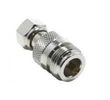 Переходник N мама - F папа (ВЧ переходник N розетка - F вилка)