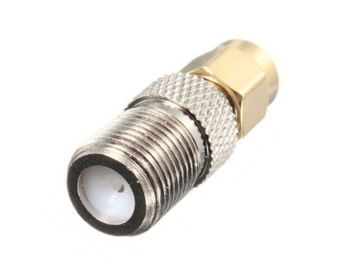 Переходник SMA папа - F мама (ВЧ переходник SMA вилка - F розетка)