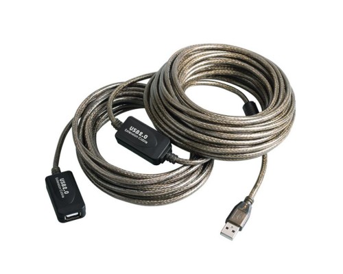 Удлинитель USB 2.0 активный Am-Af 15 метров с экстендером