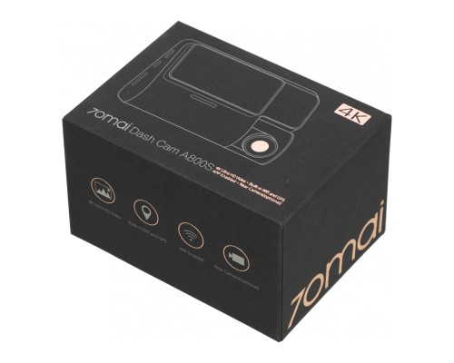 Автомобильный видеорегистратор 70mai A800S 4K Dash Cam, GPS, черный