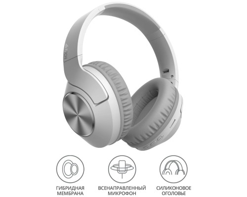 Наушники A4Tech BH300 белый/серый (bh300 grayish white)