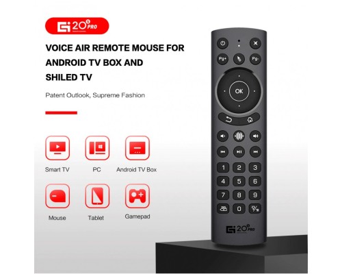 Пульт ДУ с гироскопом и подсветкой Air Mouse G20BTS Pro Bluetooth 5.0