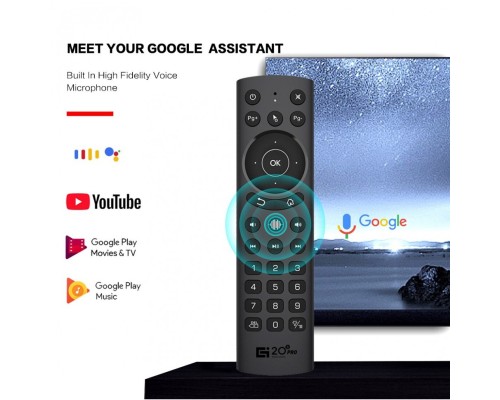 Пульт ДУ с гироскопом и подсветкой Air Mouse G20BTS Pro Bluetooth 5.0