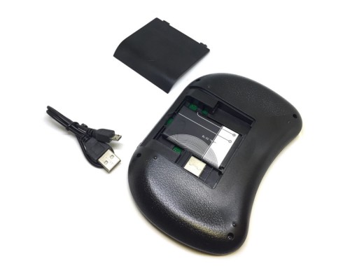  Мини клавиатура беспроводная Backlit с подсветкой и тачпадом, USB, с аккумулятором. Ru/En
