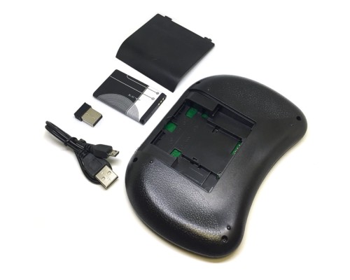  Мини клавиатура беспроводная Backlit с подсветкой и тачпадом, USB, с аккумулятором. Ru/En