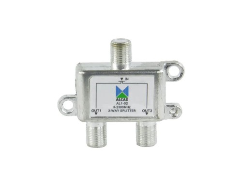 Alcad AL1-02 сплиттер, делитель на 2 выхода с проходом питания