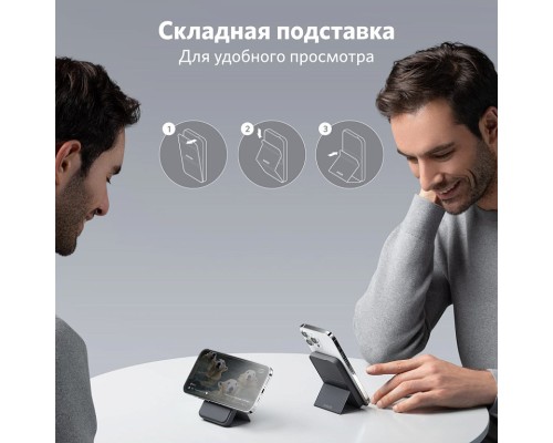 Внешний аккумулятор Anker 622 Magnetic Wireless Battery MagGo 5000mAh черный (A1611611)