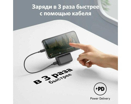 Внешний аккумулятор Anker 633 Magnetic Battery MagGo 10000mAh черный (A1641)