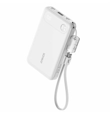 Powerbank Anker (A1257) 10000mAh 1USB/2C с проводом Type-C белый