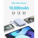 Powerbank Anker (A1257) 10000mAh 1USB/2C с проводом Type-C белый