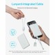Powerbank Anker (A1257) 10000mAh 1USB/2C с проводом Type-C белый