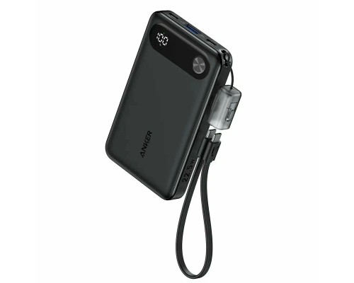 Powerbank Anker (A1257) 10000mAh 1USB/2C с проводом Type-C черный
