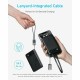 Powerbank Anker (A1257) 10000mAh 1USB/2C с проводом Type-C белый