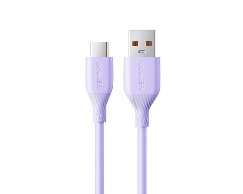 Кабель Anker USB to USB-C Cable (A8001), 1м фиолетовый