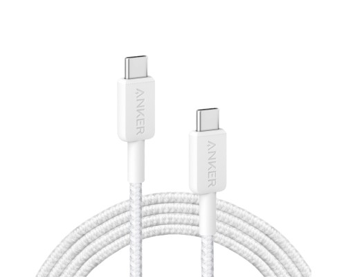 Кабель Anker 322 USB-C to USB-C Cable 0,9 м белый