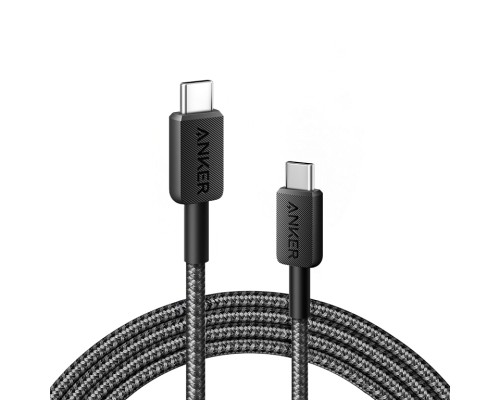 Кабель Anker 322 USB-C to USB-C Cable 0,9 м черный