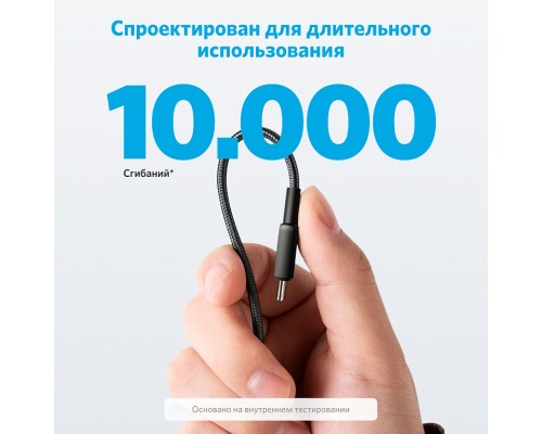 Кабель Anker 322 USB-C to USB-C Cable 0,9 м черный