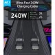 Кабель Anker Ultra-Soft Cable 240W USB-C to USB-C A82E 0,9 м (A82E2611) черный