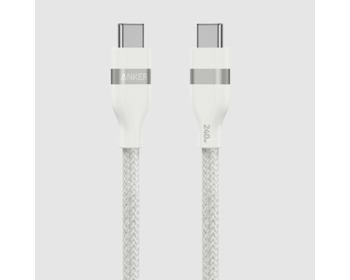 Кабель Anker Ultra-Soft Cable 240W USB-C to USB-C A82E 0,9 м (A82E2621) белый