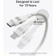 Кабель Anker Ultra-Soft Cable 240W USB-C to USB-C A82E 0,9 м (A82E2621) белый