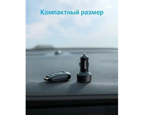 Автомобильная зарядка Anker PowerDrive PD+ 2, U+C, 35W, черный, (2732PF2)