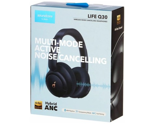 Беспроводные наушники Anker Soundcore  Life Q30 (A3028), синий