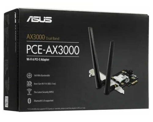 Bluetooth+Wi-Fi адаптер ASUS PCE-AX3000, черный