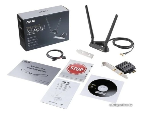 Bluetooth+Wi-Fi адаптер ASUS PCE-AX58BT, черный