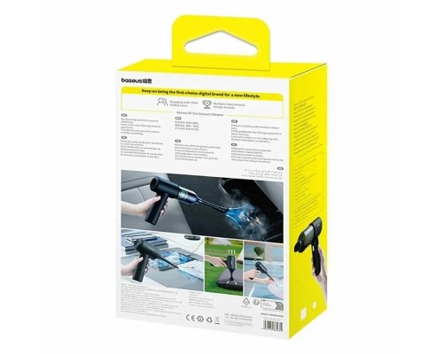 Автомобильный пылесос Baseus AT Car Vacuum Cleaner 4 in 1 (5000pa), беспроводной, черный