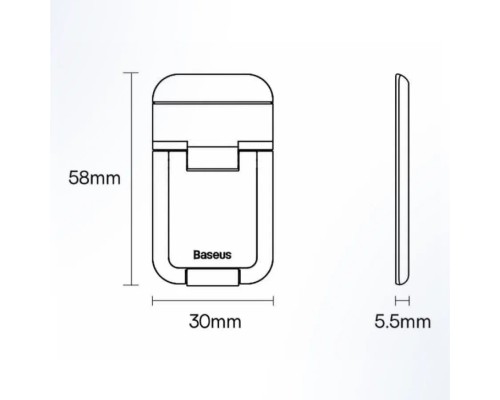 Подставка для ноутбука Baseus Slim Laptop Kickstand (2шт), LUZC000013 серый