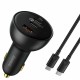 Автомобильная зарядка Baseus Qualcomm Quick Charge 5 160W с кабелем Type-C to Type-C 1m (TZCCZM-0G)