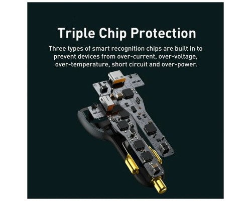 Автомобильная зарядка Baseus Qualcomm Quick Charge 5 160W с кабелем Type-C to Type-C 1m (TZCCZM-0G)