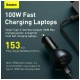 Автомобильная зарядка Baseus Qualcomm Quick Charge 5 160W с кабелем Type-C to Type-C 1m (TZCCZM-0G)
