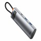 USB-концентратор, хаб Baseus Metal Gleam Series 7-in-1 Multifunctional Type-C HUB Adapter Gray (WKWG020113)
