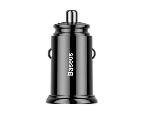 Автомобильная зарядка Baseus с USB и Type-C черная (CCALL-YS01)