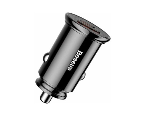 Автомобильная зарядка Baseus с USB и Type-C черная (CCALL-YS01)