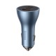 Автомобильная зарядка Baseus, с USB + 2 Type-C, 65W, темно-серый (CGJP010013) 