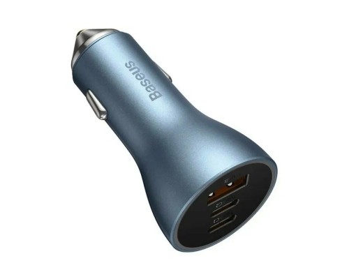 Автомобильная зарядка Baseus, с USB + 2 Type-C, 65W, темно-серый (CGJP010013) 