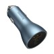 Автомобильная зарядка Baseus, с USB + 2 Type-C, 65W, темно-серый (CGJP010013) 