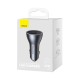 Автомобильная зарядка Baseus, с USB + 2 Type-C, 65W, темно-серый (CGJP010013) 