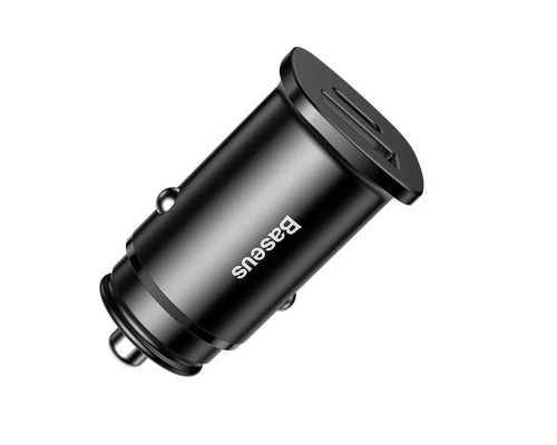 Автомобильная зарядка Baseus с USB и Type-C черная (CCALL-BS01)