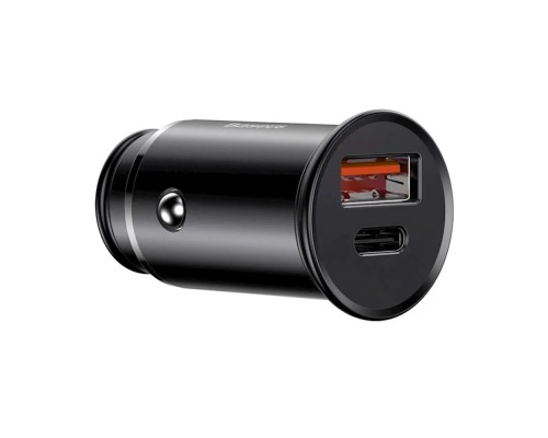 Автомобильная зарядка Baseus с USB и Type-C черная (CCALL-BS01)