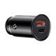 Автомобильная зарядка Baseus с USB и Type-C черная (CCALL-BS01)