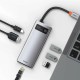 USB-концентратор Baseus Metal Gleam Series 6-in-1 (CAHUB-CW0G), USB Type-C - 3×USB3.0, HDMI, USB Type-C, RJ45, Space Grey