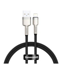 Кабель Baseus Cafule Metal Data Cable USB - Lightning (CALJK-A01) 1м черный/розовое золото