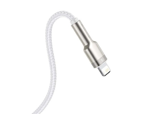 Кабель Baseus Cafule Metal Data Cable USB - Lightning (CALJK-A02) 1м белый/розовое золото