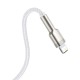 Кабель Baseus Cafule Metal Data Cable USB - Lightning (CALJK-A02) 1м белый/розовое золото