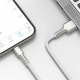 Кабель Baseus Cafule Metal Data Cable USB - Lightning (CALJK-A02) 1м белый/розовое золото
