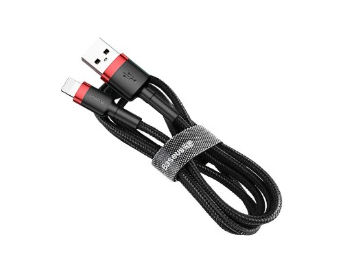Кабель Baseus Cafule USB - Lightning (CALKLF-B19) 1м, черный/красный